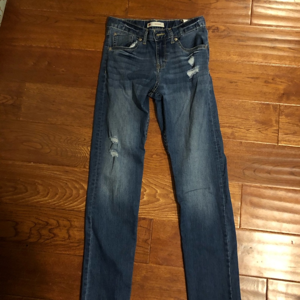 women’s levi’s girlfriend jeans size 0
